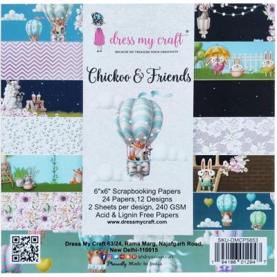 Dress My Crafts Chickoo & Friends Designpapiere - Paper Pad